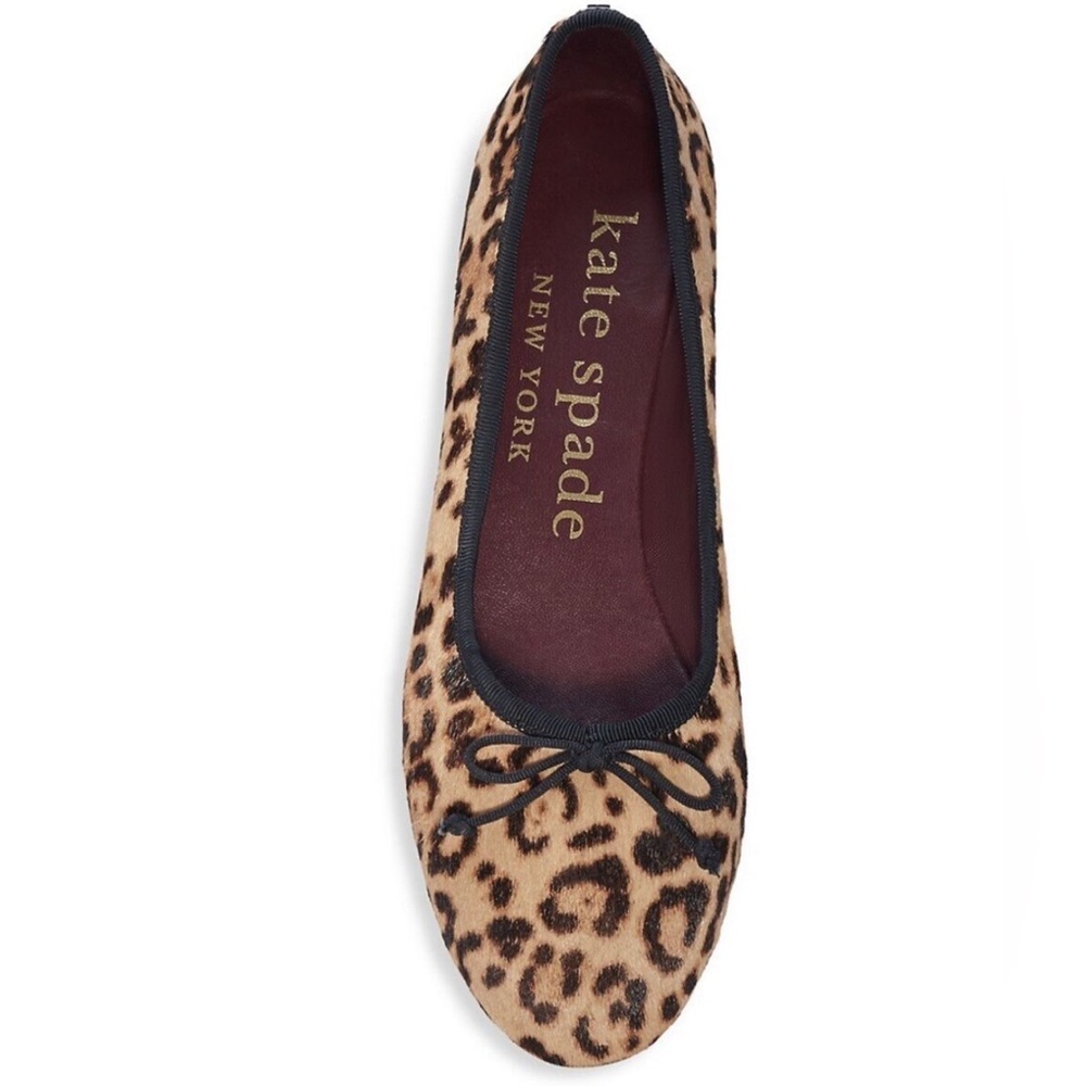 kate spade new york women’s animal print honey ballet flats size 7